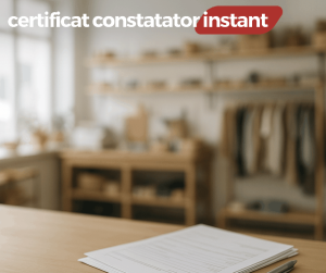 Certificat constatator pentru punct de lucru si sedii secundare